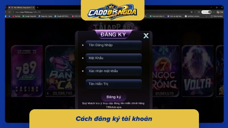 3 bước đăng ký nick cược 789Club siêu dễ