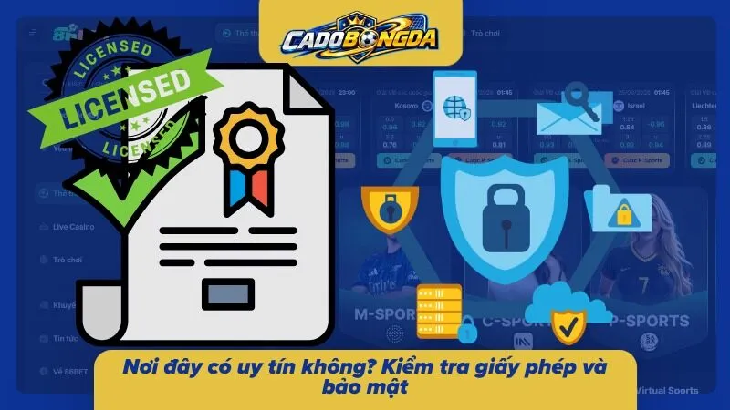 Nhà cái đã được cấp phép bởi hàng loại tổ chức hàng đầu thế giới