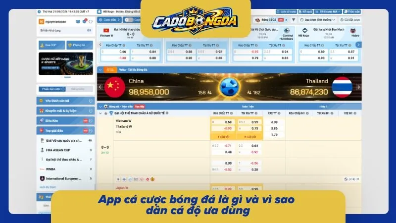 Ứng dụng cược mang đến trải nghiệm chỉn chu, tiện lợi hơn bao giờ hết