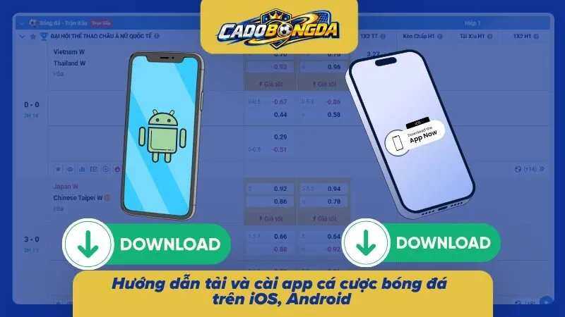 Các bước cài đặt ứng dụng được minh họa tuần tự trên màn hình