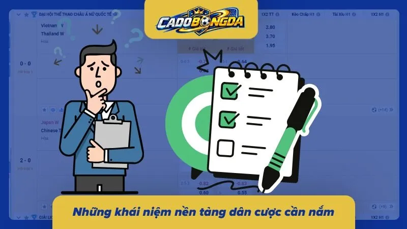 Các thuật ngữ về vốn cược được hệ thống hóa trong bảng thông tin