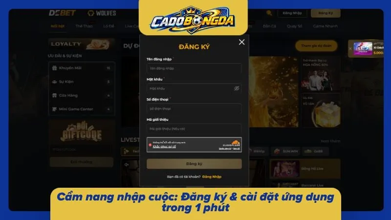 Quy trình đăng ký thành viên và cài đặt ứng dụng chi tiết