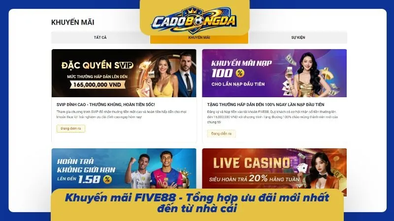 Vô vàn khuyến mãi cho các bet thủ đến lấy