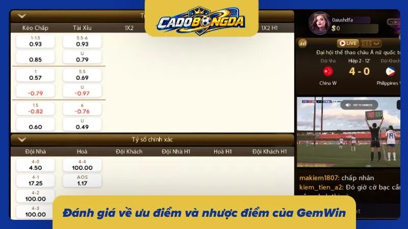 Ưu điểm & nhược điểm của thiên đường giải trí GemWin