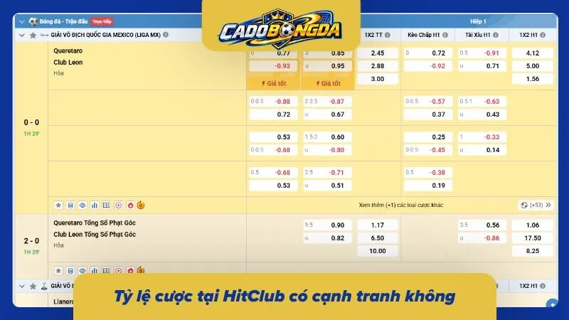 Tỷ lệ thưởng hấp dẫn