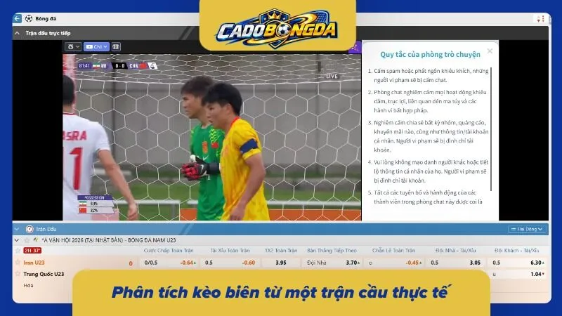 Ví dụ thực tế trong trận đấu cụ thể 