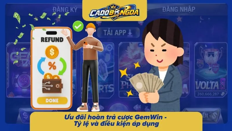 Khuyến mãi hoàn cược tại GemWin với các quy định cụ thể