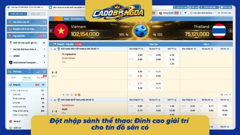 Khám phá sảnh thể thao dành cho tín đồ sân cỏ 
