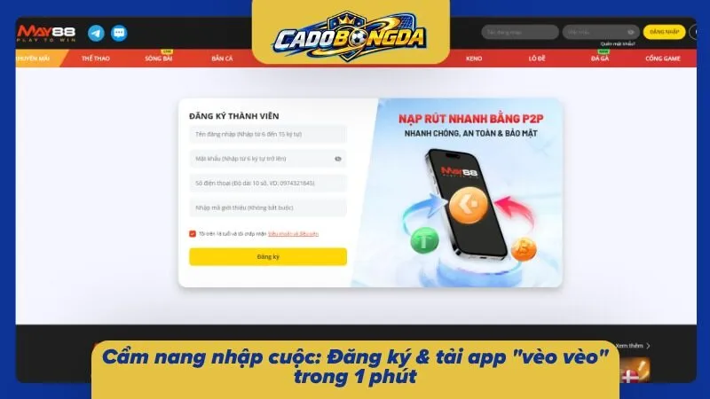 Cẩm nang tạo tài khoản và sử dụng ứng dụng di động 