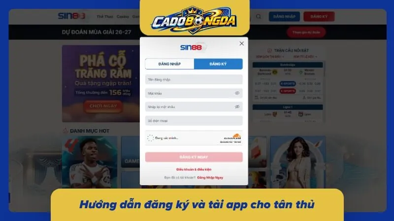 Các bước đăng ký tài khoản và truy cập sảnh cược