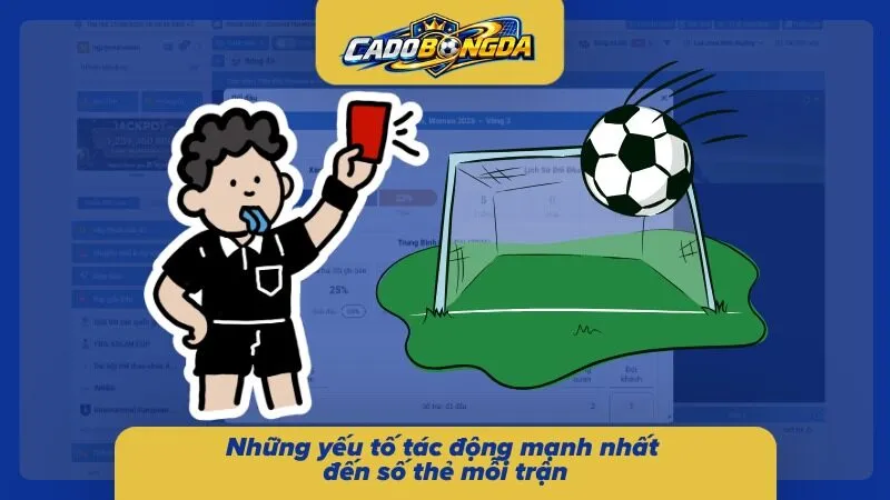 Phong cách thi đấu và tính chất trận ảnh hưởng lớn đến số thẻ