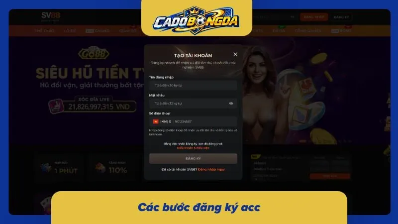 03 bước đăng ký dễ dàng và tiện lợi cho người mới