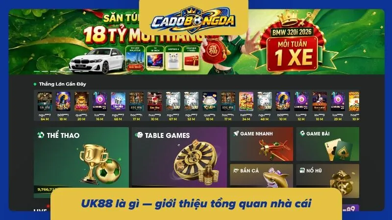UK88 thiên đường giải trí dành cho những ai ưa thích soi kèo bóng