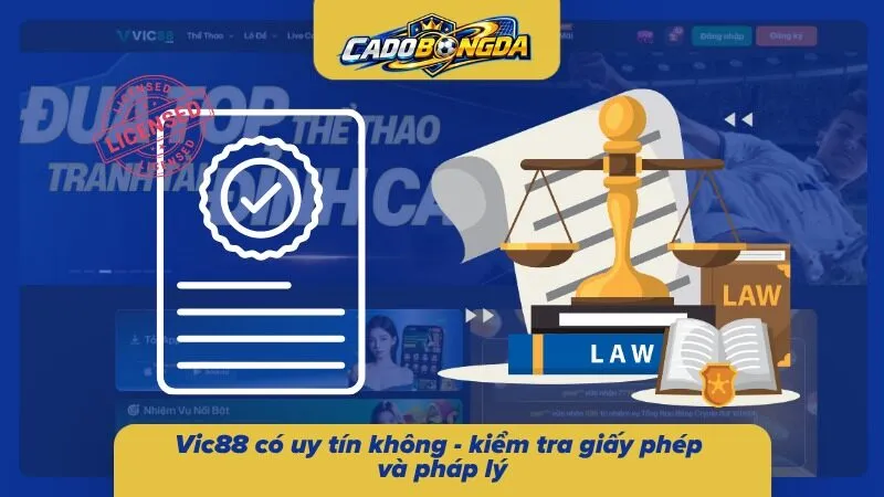 Vic88 có được cấp phép không – kiểm tra thông tin pháp lý