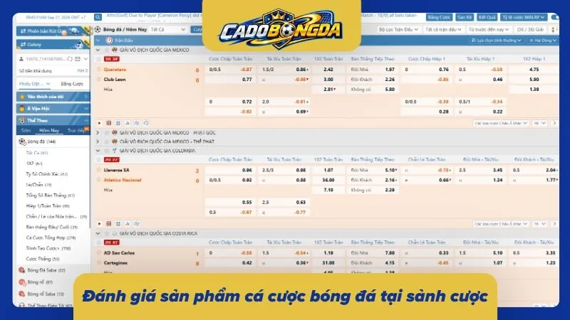 Khám phá danh mục kèo và sự kiện thể thao nổi bật 
