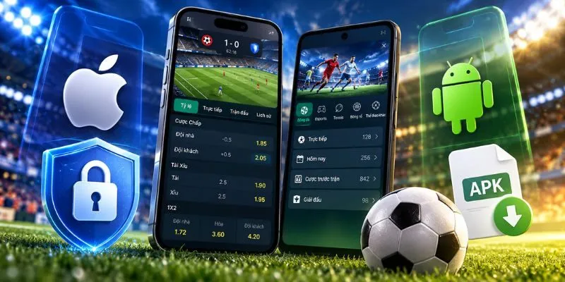 Ứng dụng cá độ bóng đá trên điện thoại iOS và Android